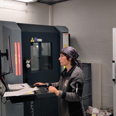 Anaïs en séance de CT-scan à la zoothèque du MNHN @Evariste_Monvoisin